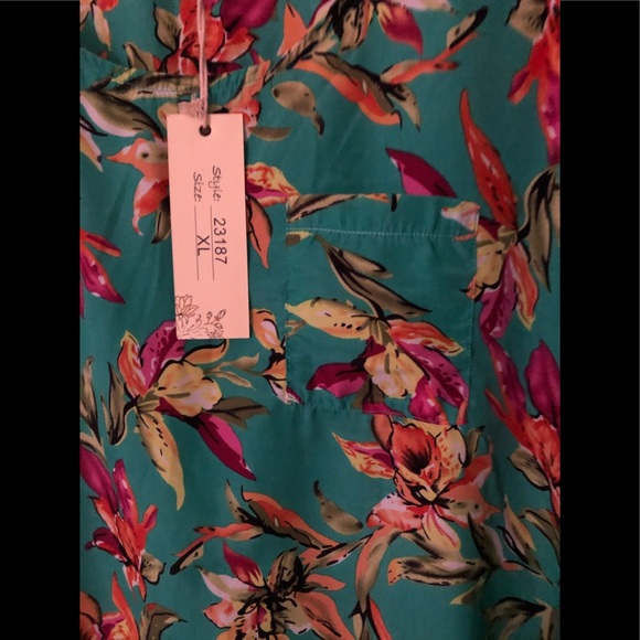 Chances R, Light & Tropical Floral Dress! XL New Tags, Spring, Summer, Vacation - Picture 5 of 6